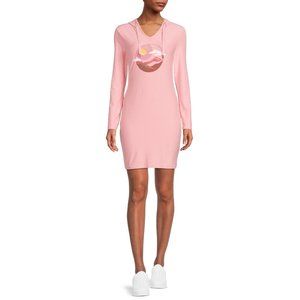 NWOT No Boundaries Juniors’ Hooded Bodycon Dress Dusty Rose XXL 19